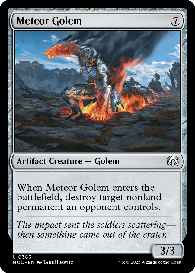 Meteor Golem [March of the Machine Commander] | Galactic Gamez