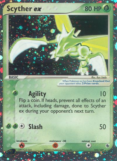 Scyther ex (102/109) [EX: Ruby & Sapphire] | Galactic Gamez