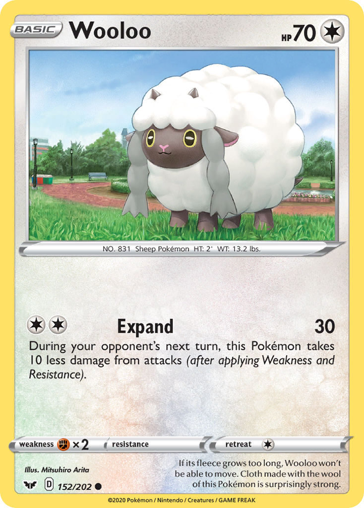 Wooloo (152/202) [Sword & Shield: Base Set] | Galactic Gamez