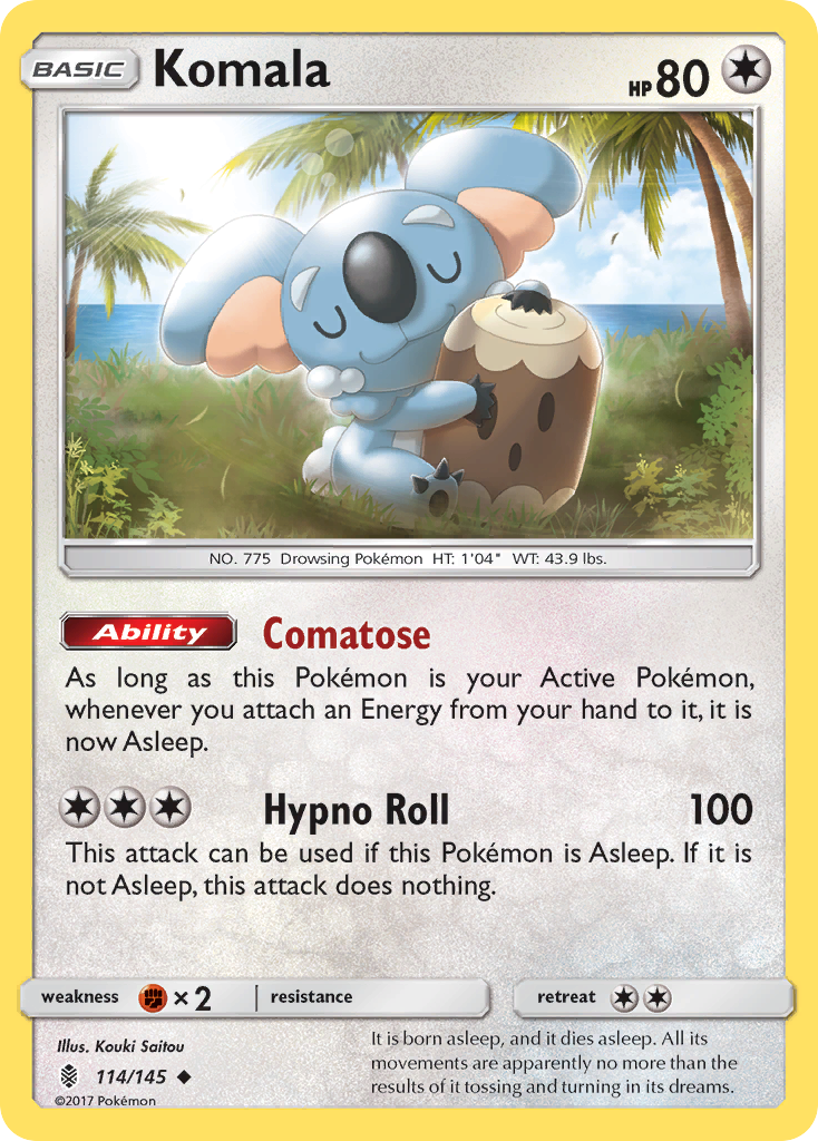 Komala (114/145) [Sun & Moon: Guardians Rising] | Galactic Gamez