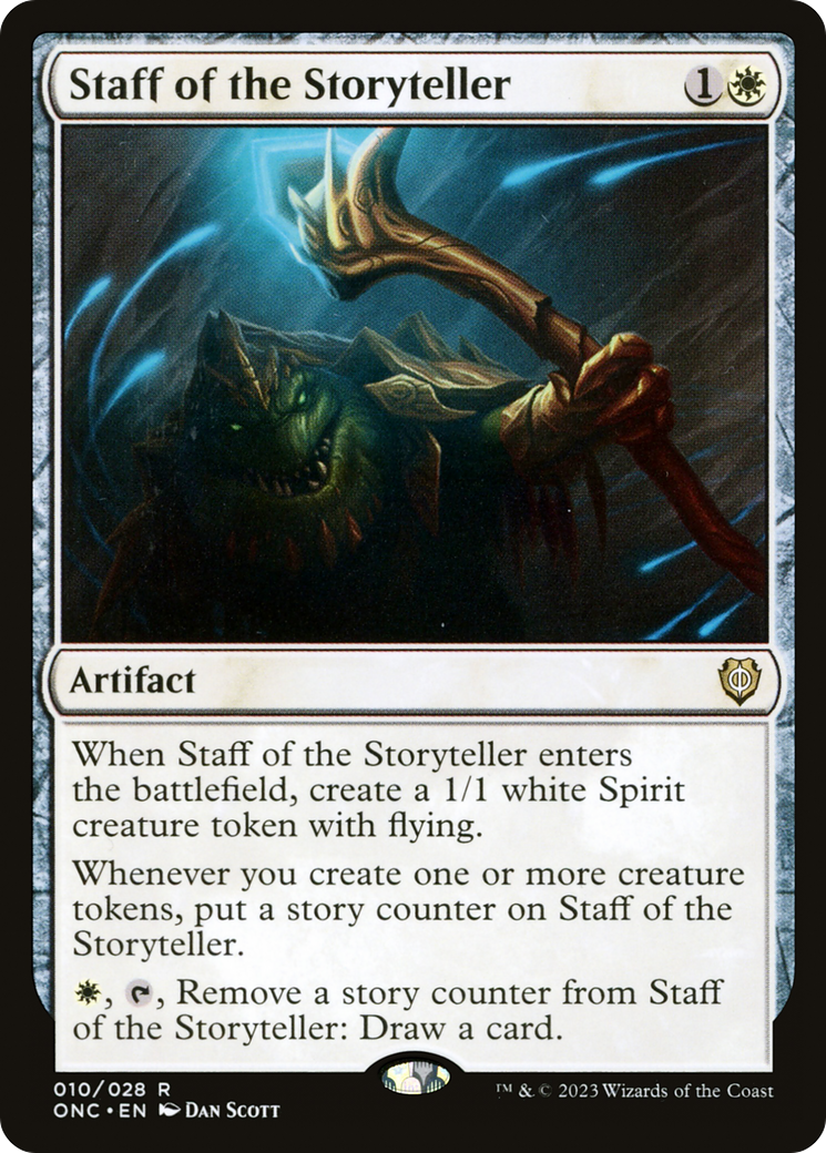 Staff of the Storyteller [Phyrexia: All Will Be One Commander] | Galactic Gamez