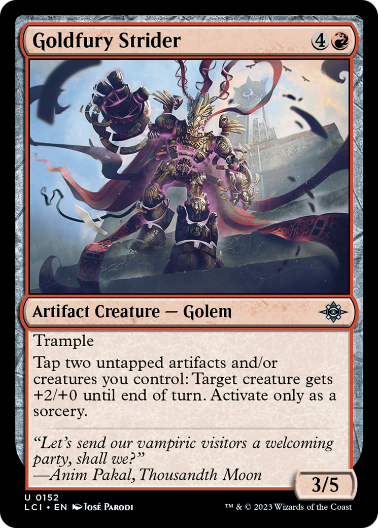 Goldfury Strider [The Lost Caverns of Ixalan] | Galactic Gamez