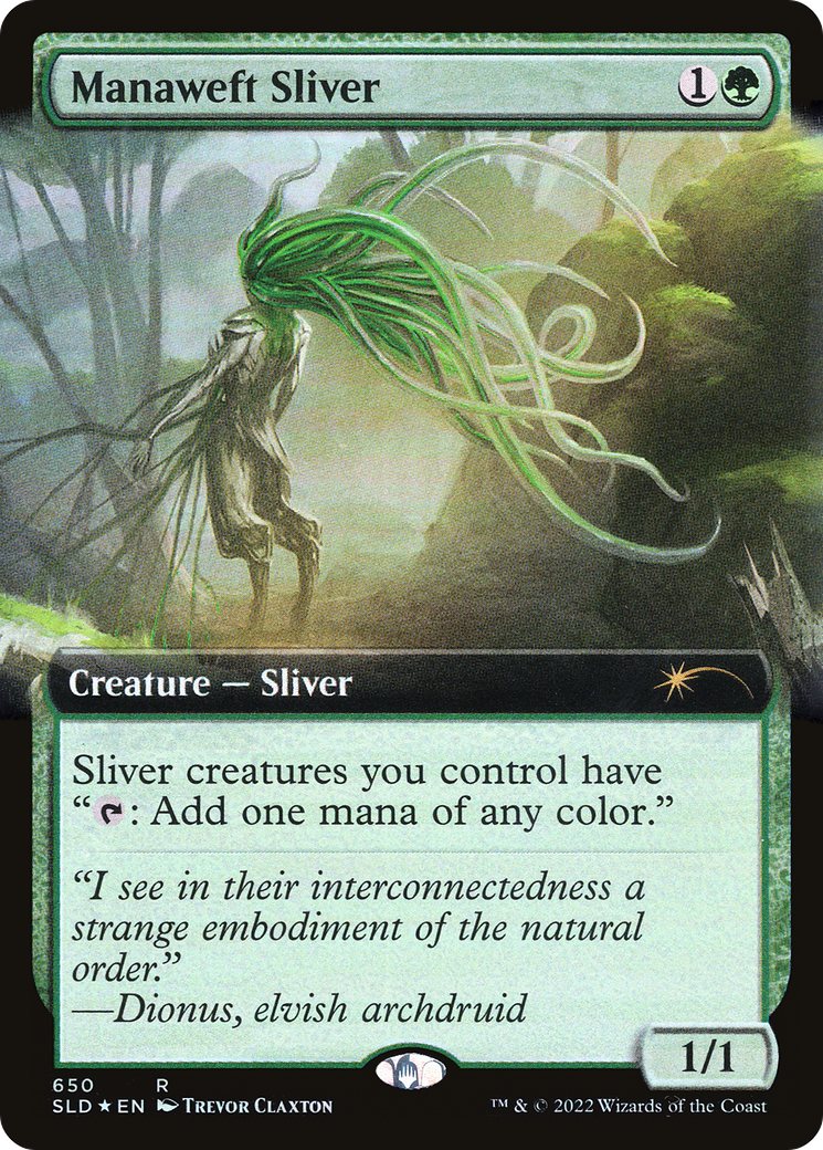 Manaweft Sliver (Extended Art) [Secret Lair Drop Promos] | Galactic Gamez