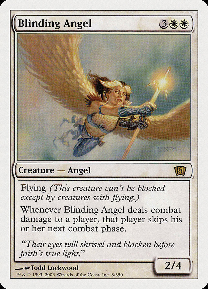 Blinding Angel (8th Edition) [Oversize Cards] | Galactic Gamez