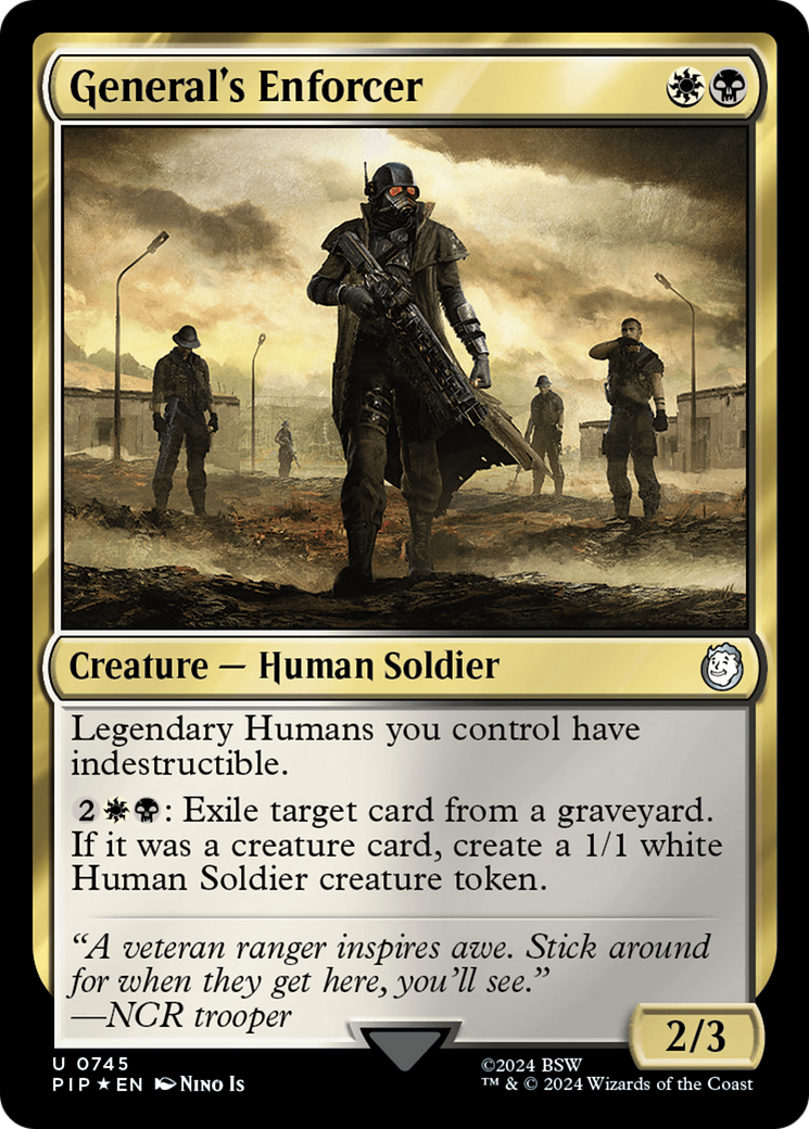 General's Enforcer (Surge Foil) [Fallout] | Galactic Gamez