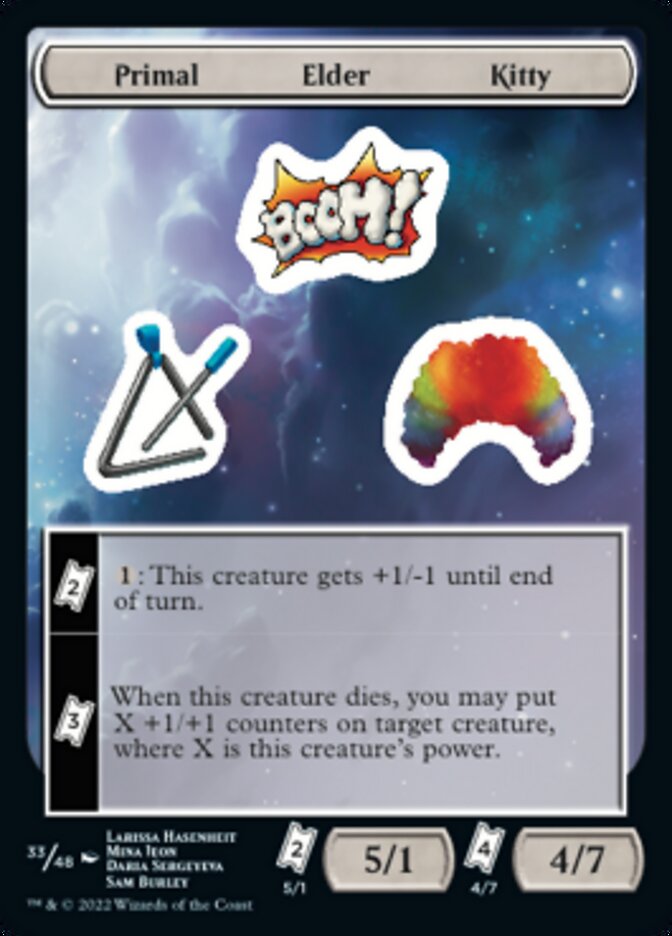 Primal Elder Kitty [Unfinity Stickers] | Galactic Gamez