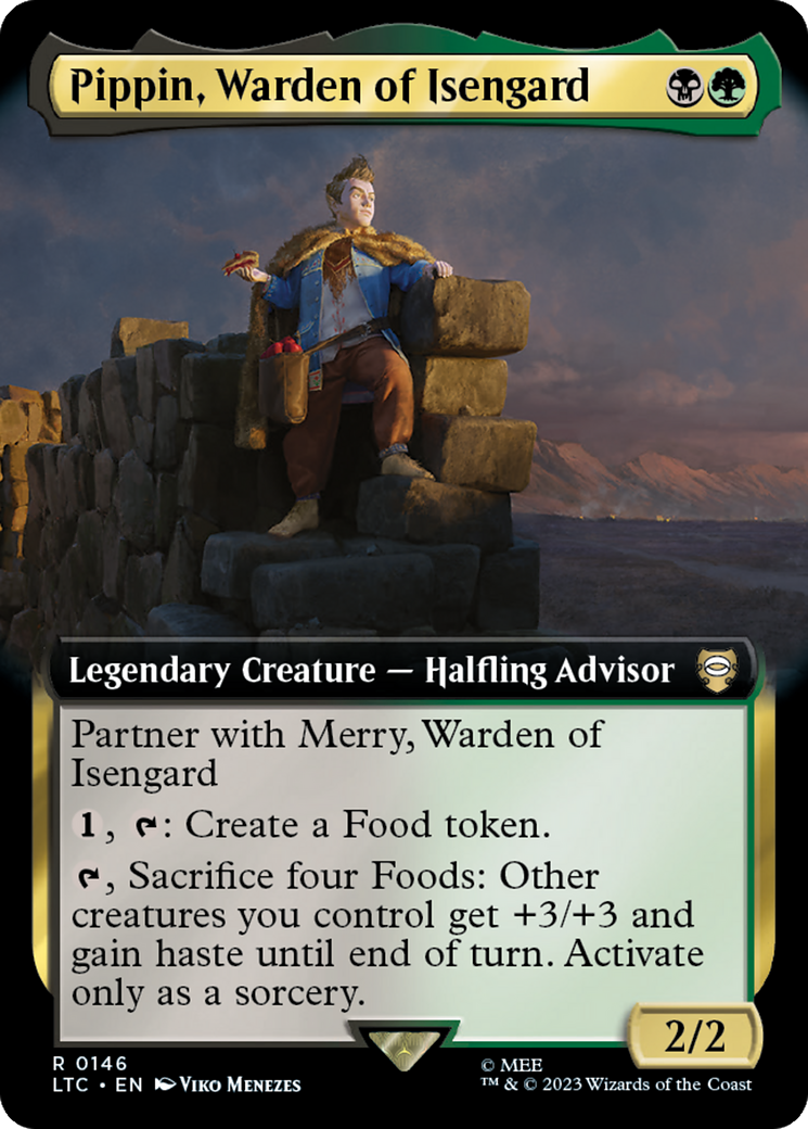 Pippin, Warden of Isengard (Extended Art) [The Lord of the Rings: Tales of Middle-Earth Commander] | Galactic Gamez