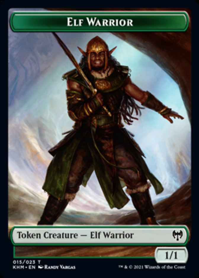 Elf Warrior Token [Kaldheim Tokens] | Galactic Gamez