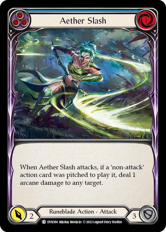 Aether Slash (Blue) [DYN184] (Dynasty) | Galactic Gamez