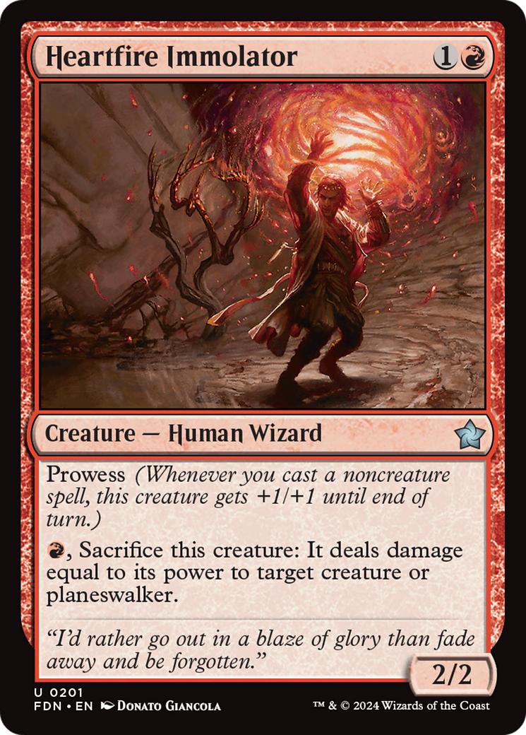 Heartfire Immolator [Foundations] | Galactic Gamez
