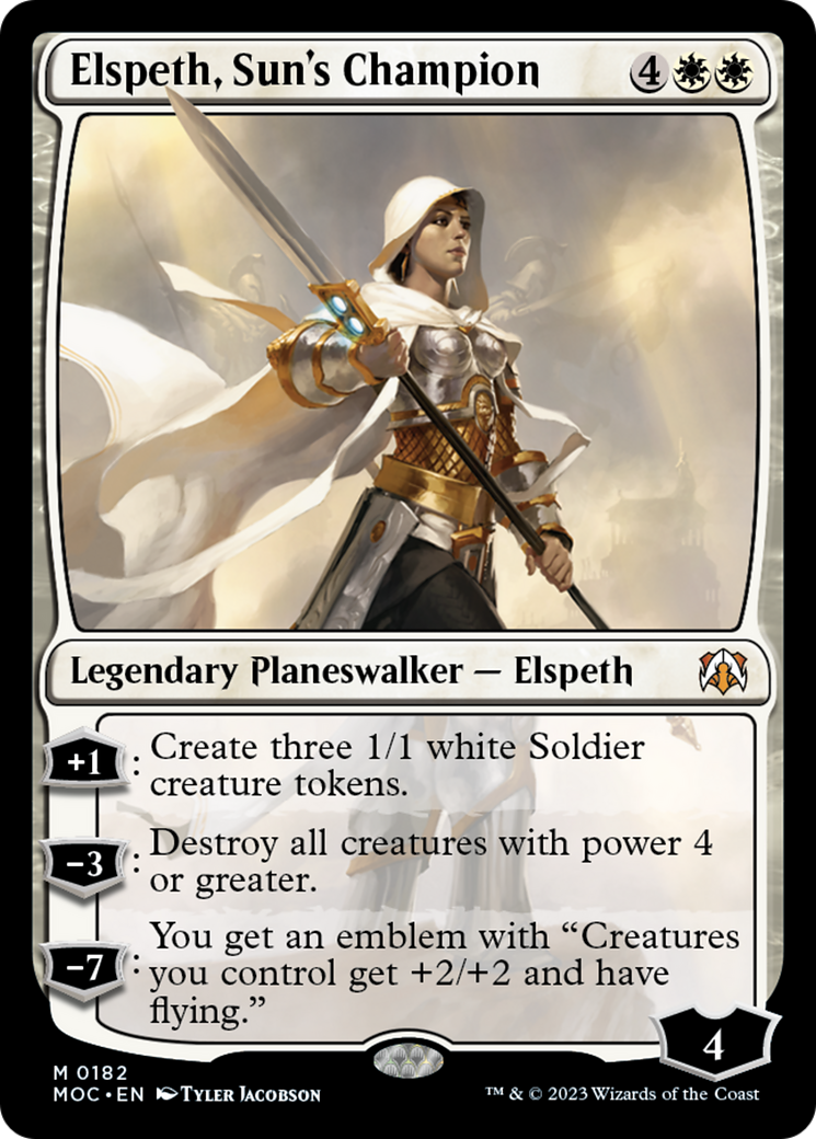 Elspeth, Sun's Champion [March of the Machine Commander] | Galactic Gamez