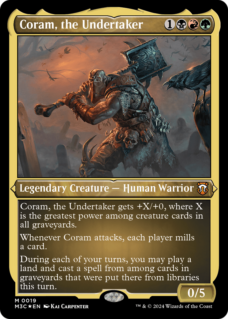 Coram, the Undertaker (Foil Etched) [Modern Horizons 3 Commander] | Galactic Gamez