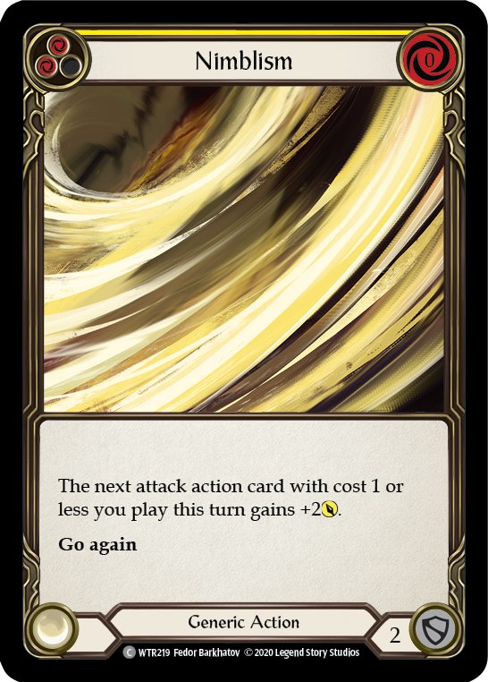 Nimblism (Yellow) [U-WTR219] (Welcome to Rathe Unlimited)  Unlimited Normal | Galactic Gamez
