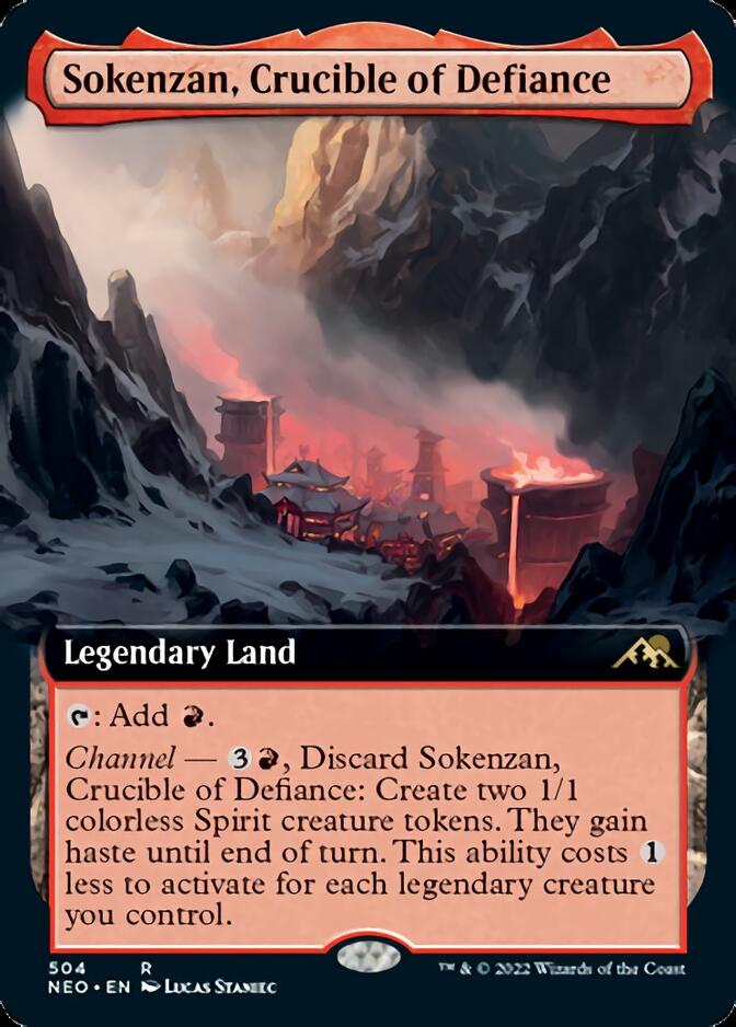 Sokenzan, Crucible of Defiance (Extended Art) [Kamigawa: Neon Dynasty] | Galactic Gamez