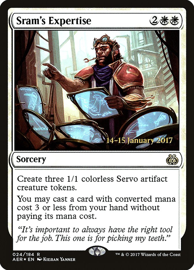 Sram's Expertise [Aether Revolt Prerelease Promos] | Galactic Gamez