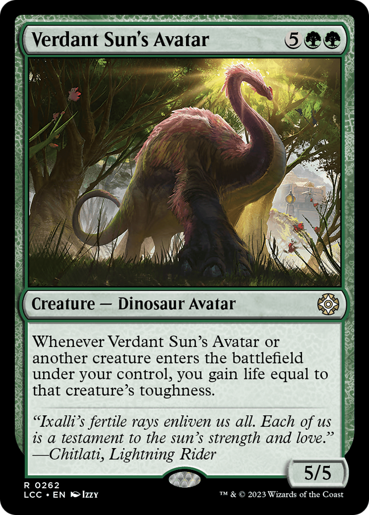 Verdant Sun's Avatar [The Lost Caverns of Ixalan Commander] | Galactic Gamez
