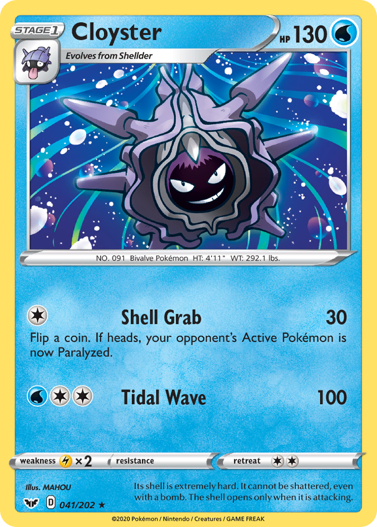 Cloyster (041/202) [Sword & Shield: Base Set] | Galactic Gamez