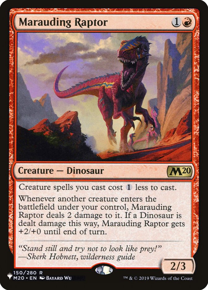 Marauding Raptor [The List] | Galactic Gamez