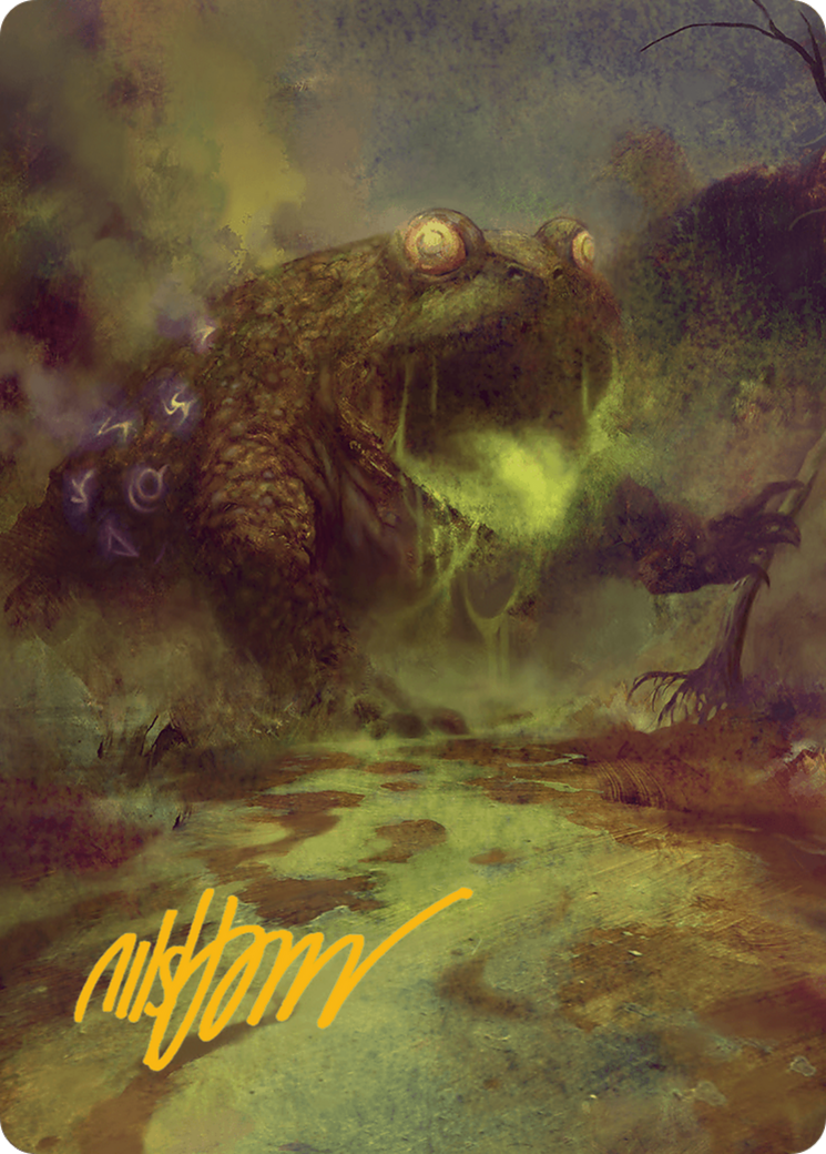 The Gitrog Monster Art Card (Gold-Stamped Signature) [Bloomburrow Art Series] | Galactic Gamez