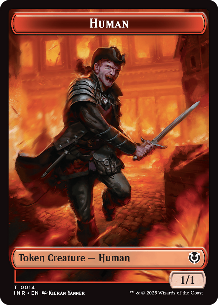 Elemental // Human (0014) Double-Sided Token [Innistrad Remastered Tokens] | Galactic Gamez