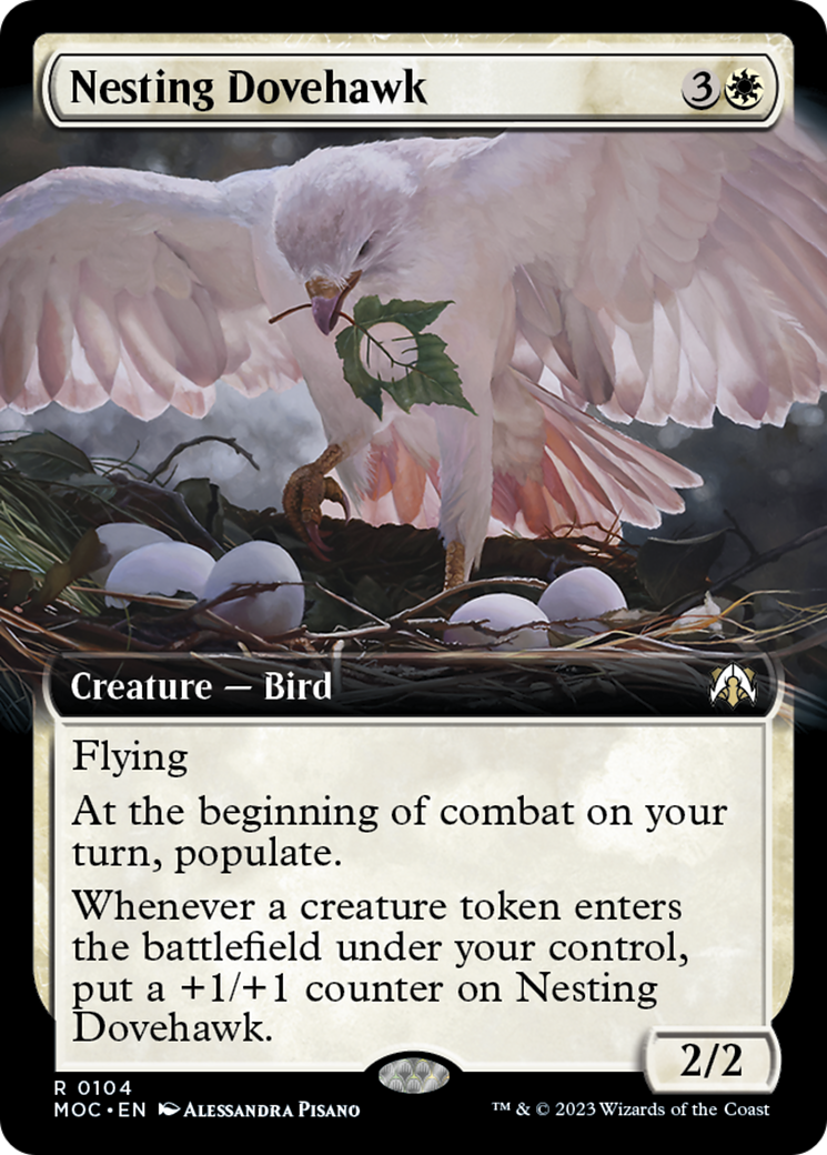 Nesting Dovehawk (Extended Art) [March of the Machine Commander] | Galactic Gamez