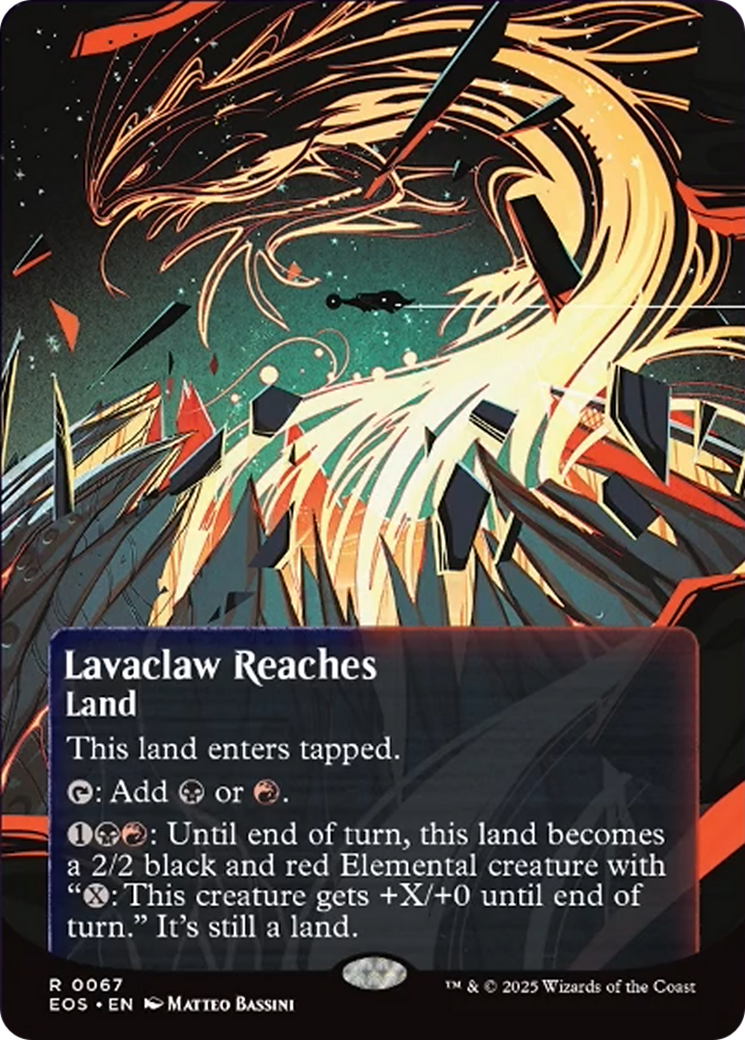 Lavaclaw Reaches (0067) (Borderless) [Edge of Eternities: Stellar Sights] | Galactic Gamez