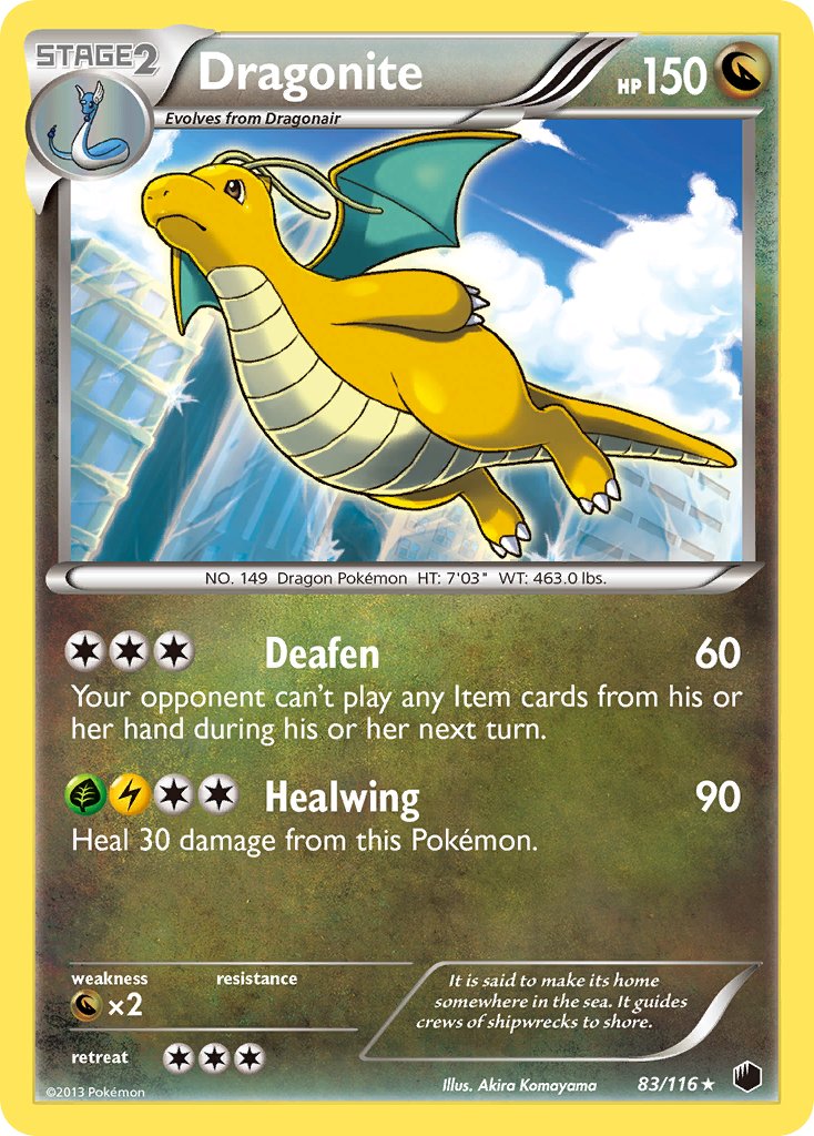 2013 pokemon cards Dragonite (83/116) (Cosmos Holo) (Blister Exclusive) [Black & White: P – Galactic Gamez