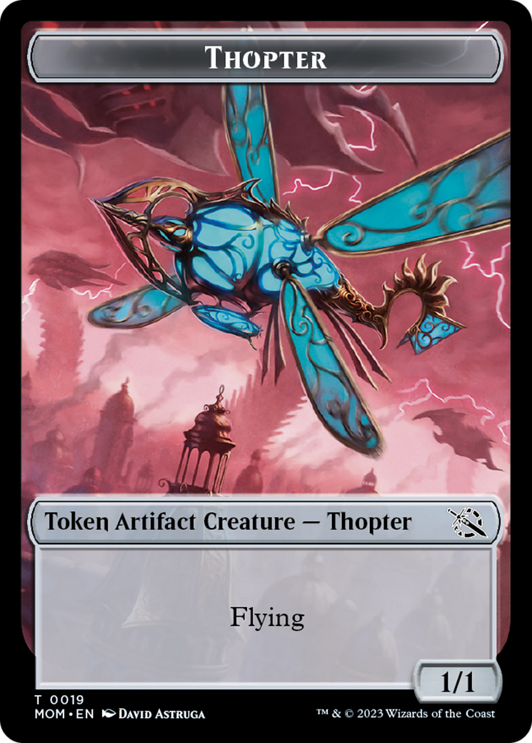 Thopter // Beast Double-Sided Token [March of the Machine Commander Tokens] | Galactic Gamez