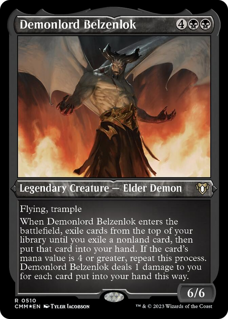 Demonlord Belzenlok (Foil Etched) [Commander Masters] | Galactic Gamez