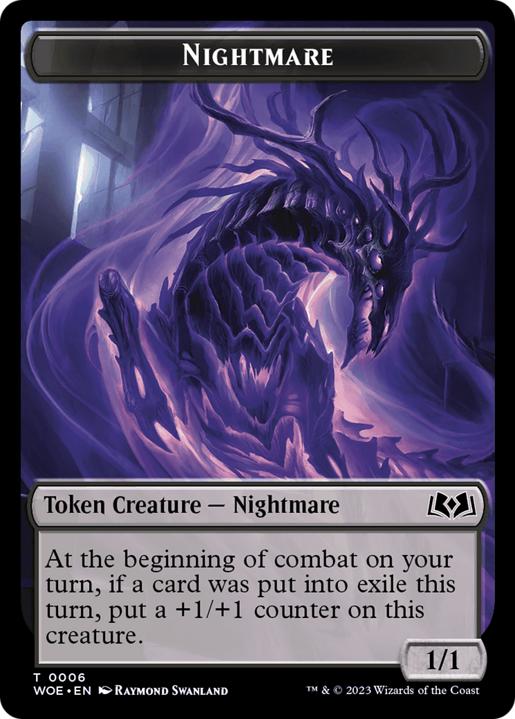 Nightmare Token [Wilds of Eldraine Tokens] | Galactic Gamez