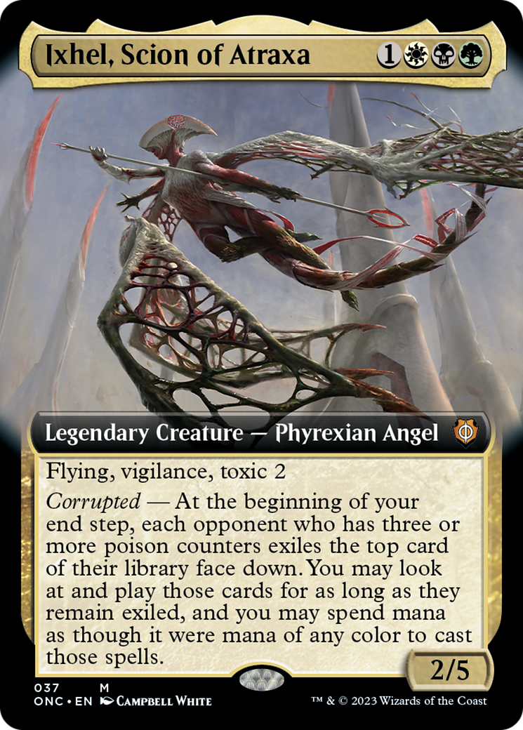 Ixhel, Scion of Atraxa (Extended Art) [Phyrexia: All Will Be One Commander] | Galactic Gamez