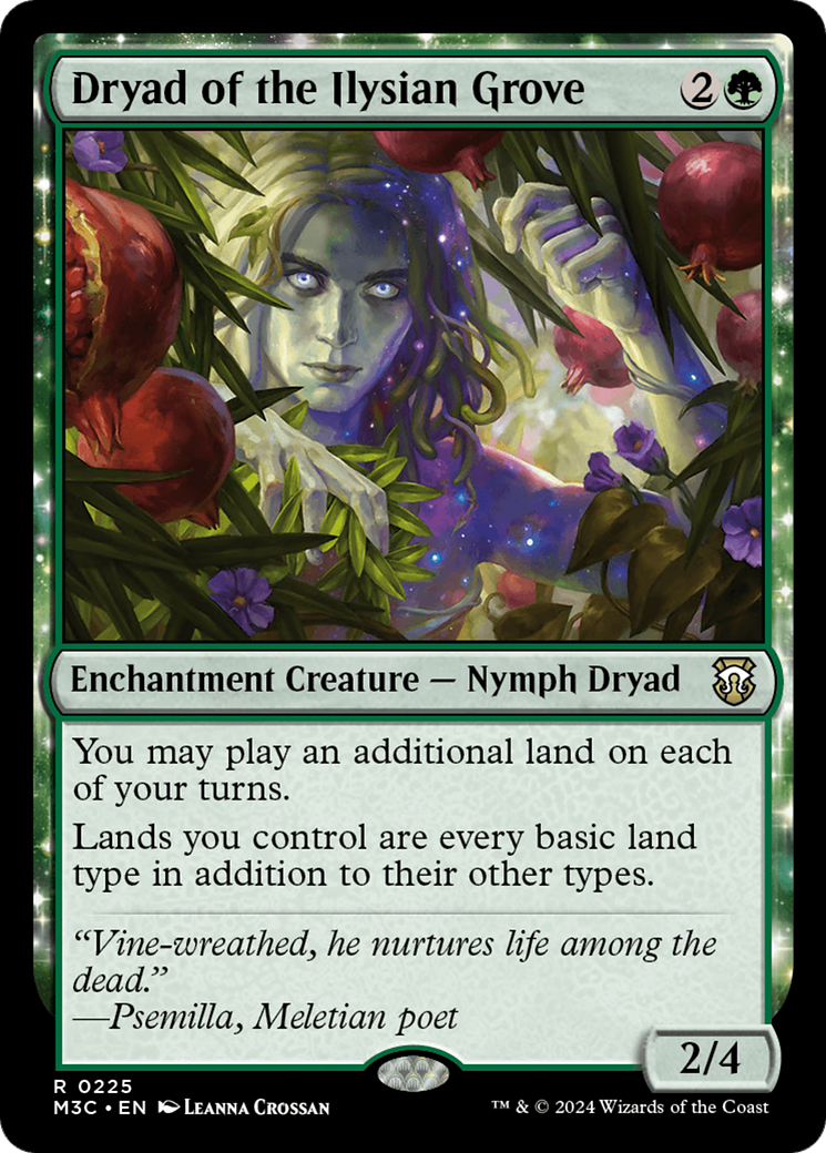 Dryad of the Ilysian Grove (Ripple Foil) [Modern Horizons 3 Commander] | Galactic Gamez