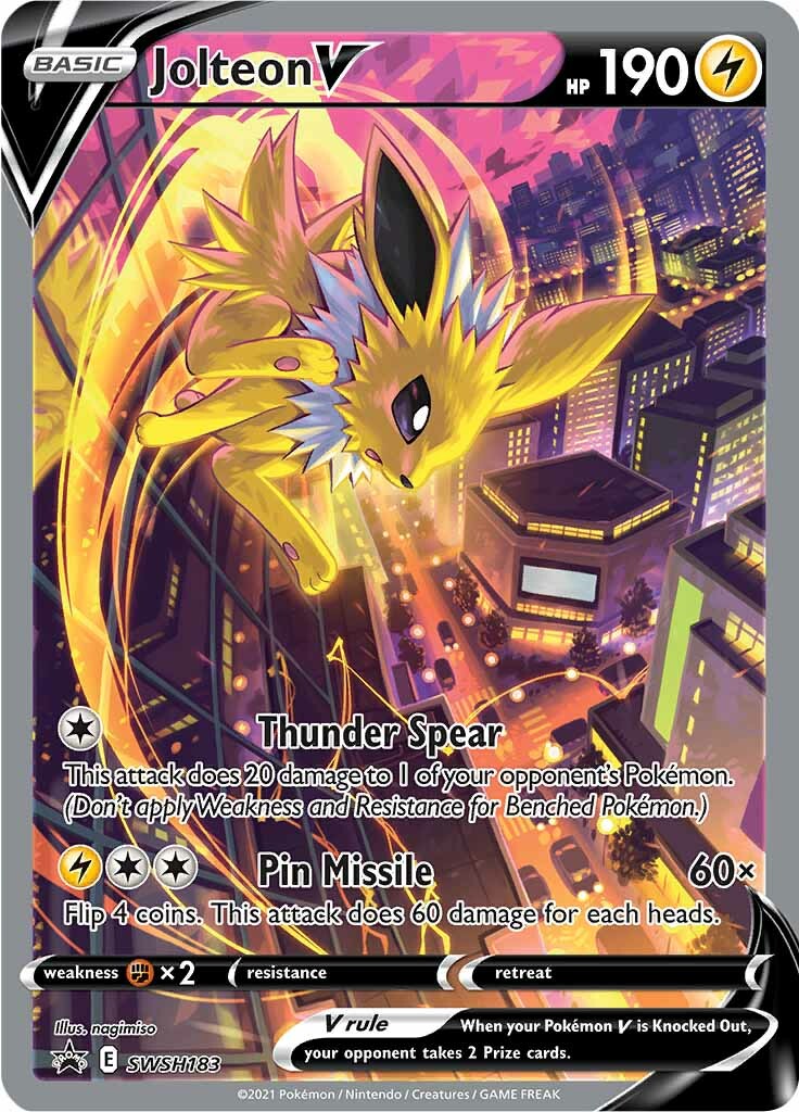 Jolteon V (SWSH183) [Sword & Shield: Black Star Promos] | Galactic Gamez