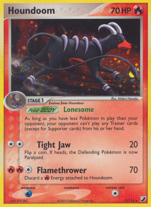 Houndoom (7/115) [EX: Unseen Forces] | Galactic Gamez