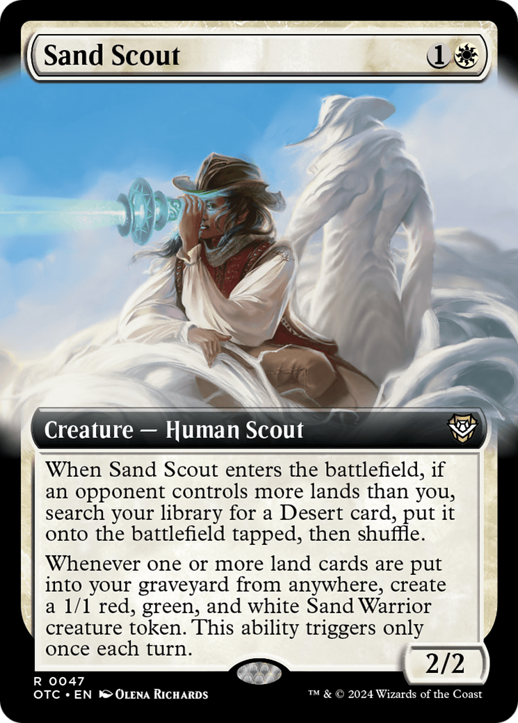 Sand Scout (Extended Art) [Outlaws of Thunder Junction Commander] | Galactic Gamez