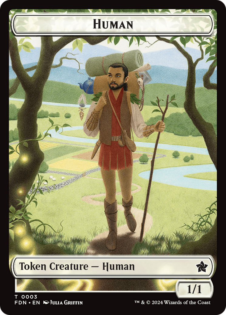 Copy // Human Double-Sided Token [Foundations Tokens] | Galactic Gamez