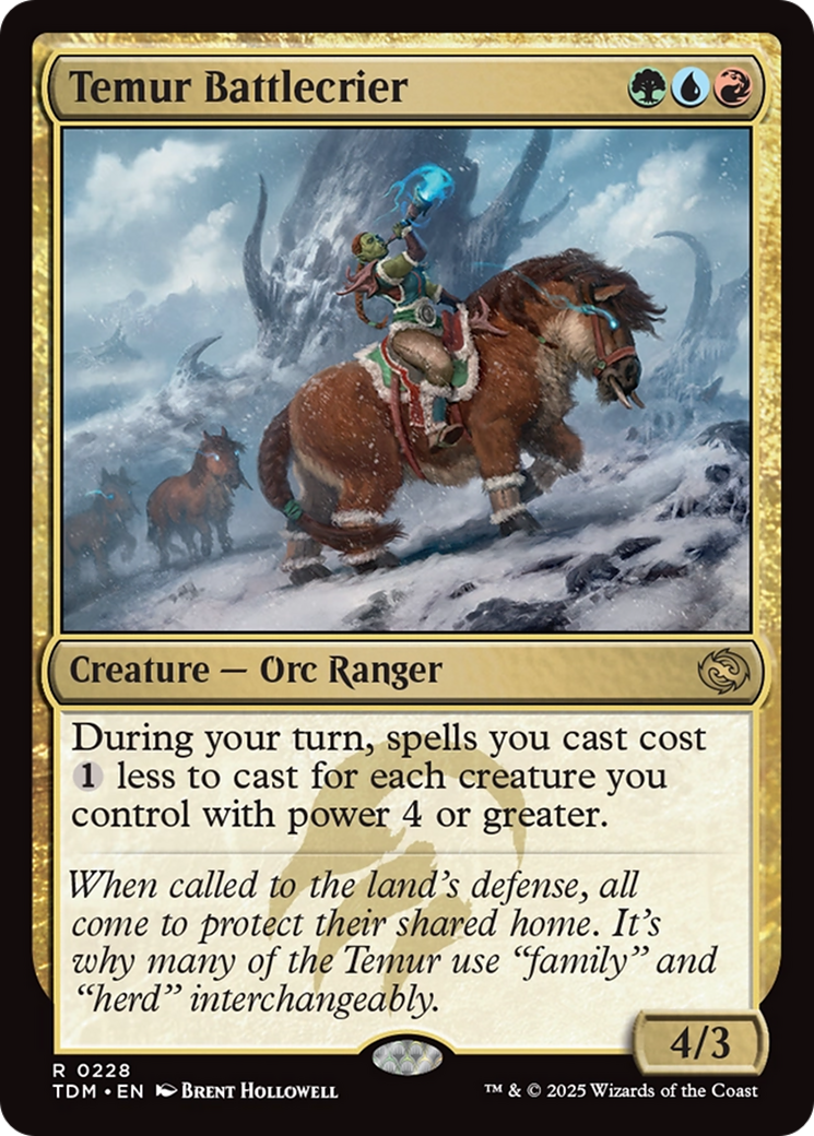 Temur Battlecrier [Tarkir: Dragonstorm] | Galactic Gamez