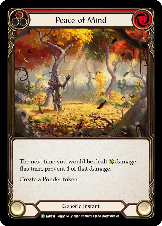 Peace of Mind [FAB131] (Promo)  Rainbow Foil | Galactic Gamez