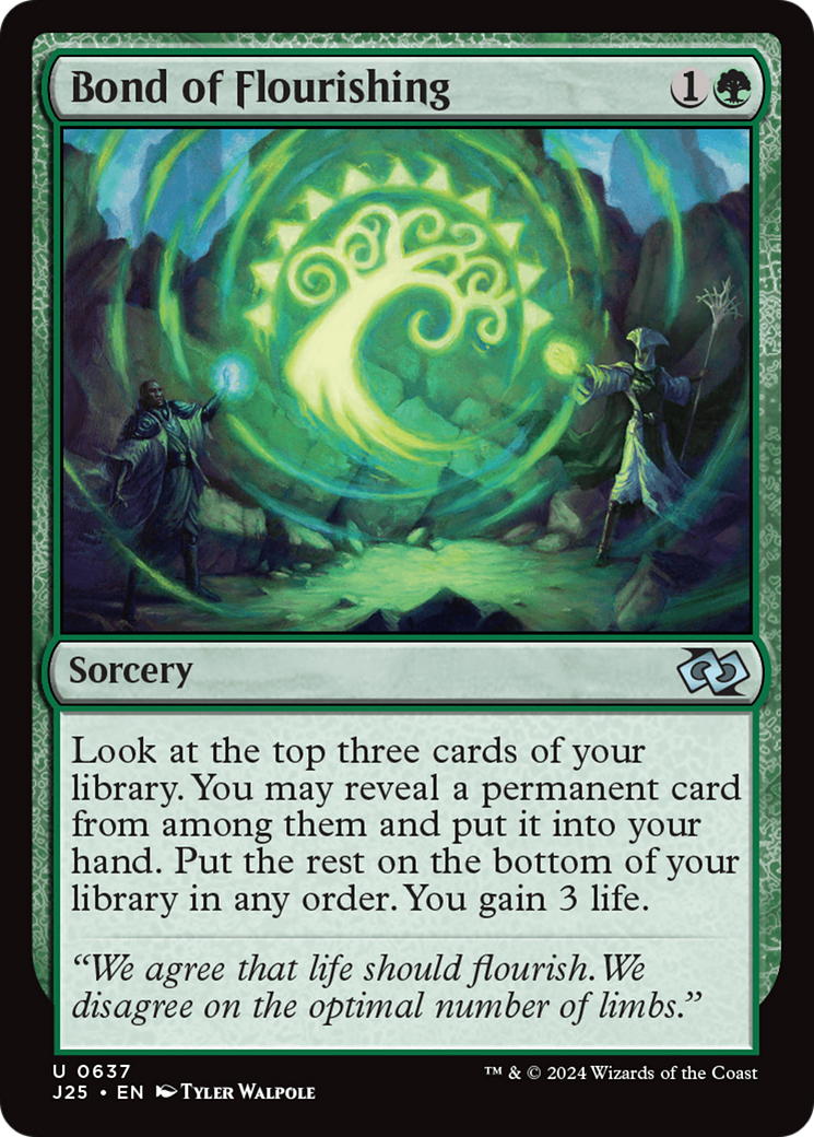 Bond of Flourishing [Foundations Jumpstart] | Galactic Gamez