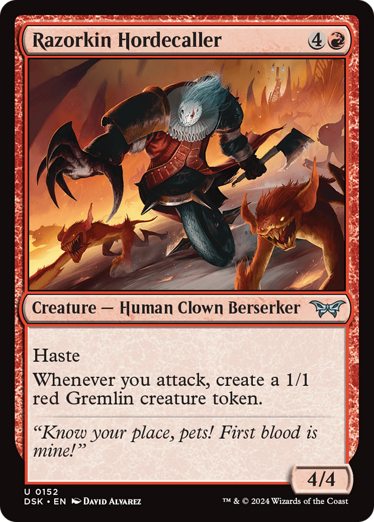 Razorkin Hordecaller [Duskmourn: House of Horror] | Galactic Gamez