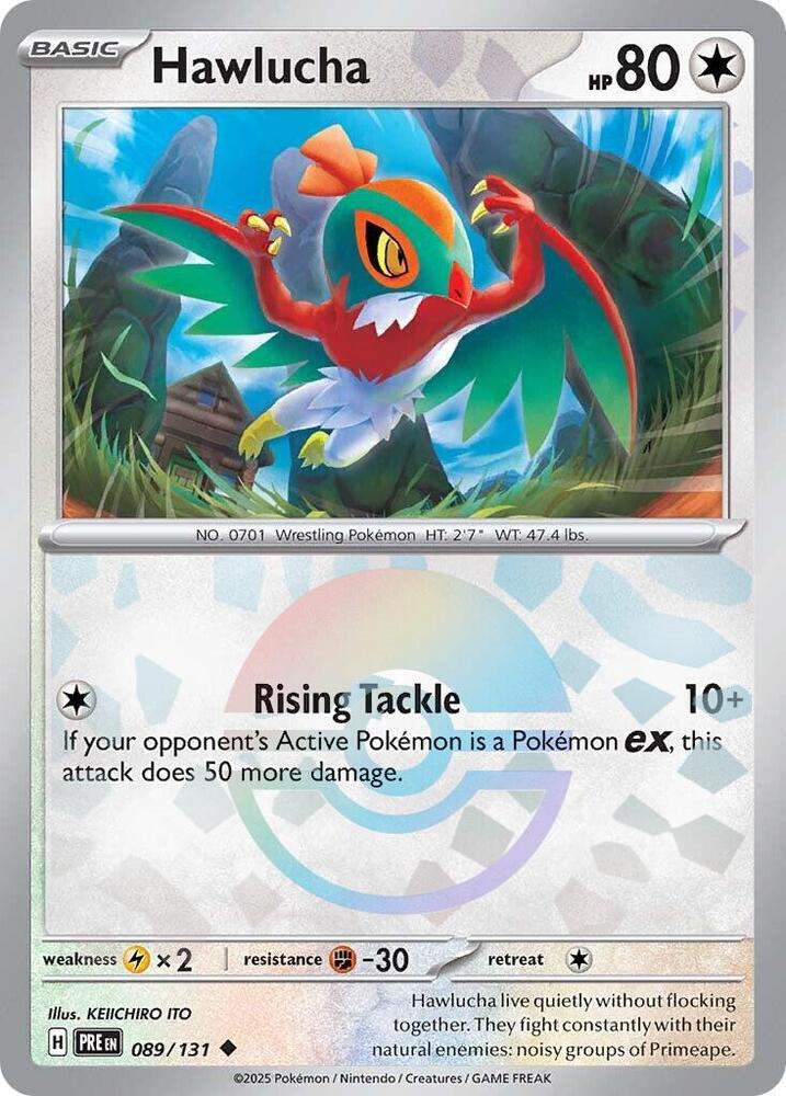 Hawlucha (089/131) (Poke Ball Pattern) [Scarlet & Violet: Prismatic Evolutions] | Galactic Gamez