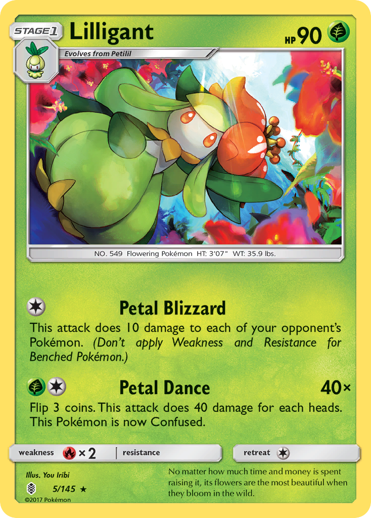 Lilligant (5/145) [Sun & Moon: Guardians Rising] | Galactic Gamez