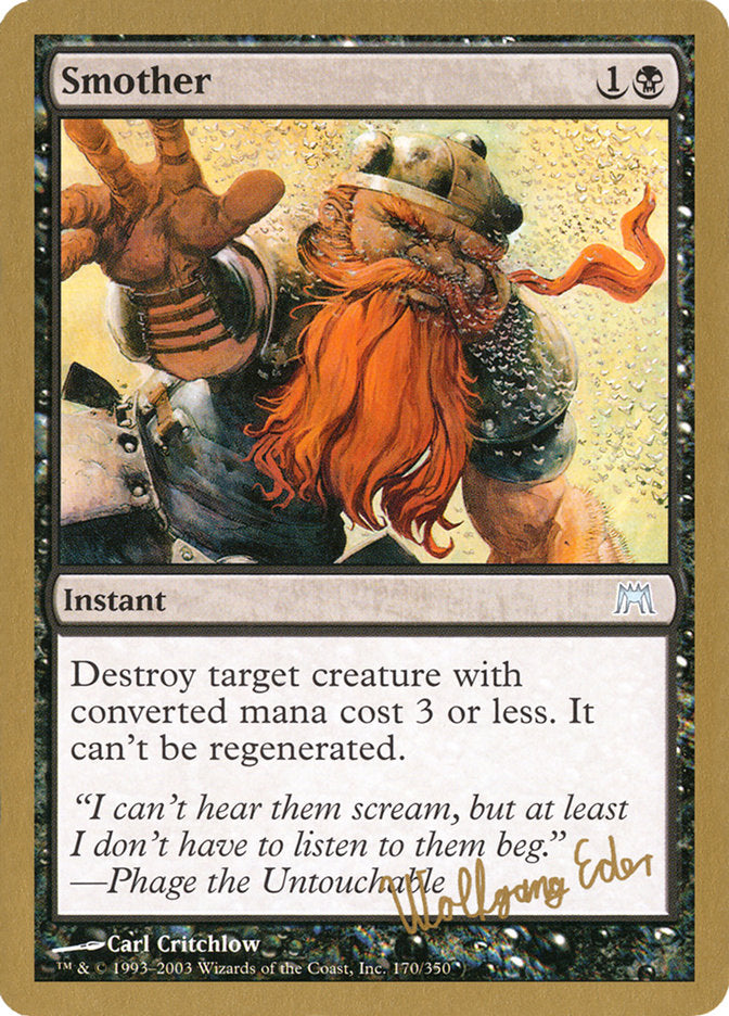 Smother (Wolfgang Eder) [World Championship Decks 2003] | Galactic Gamez