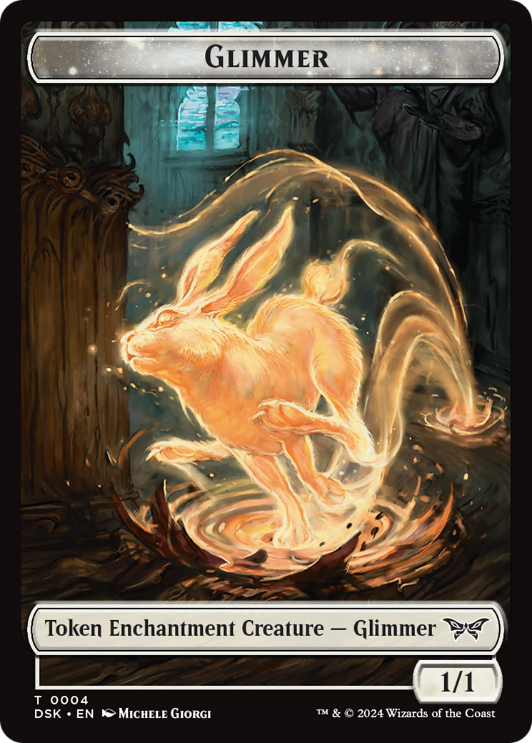 Glimmer // Gremlin Double-Sided Token [Duskmourn: House of Horror Tokens] | Galactic Gamez