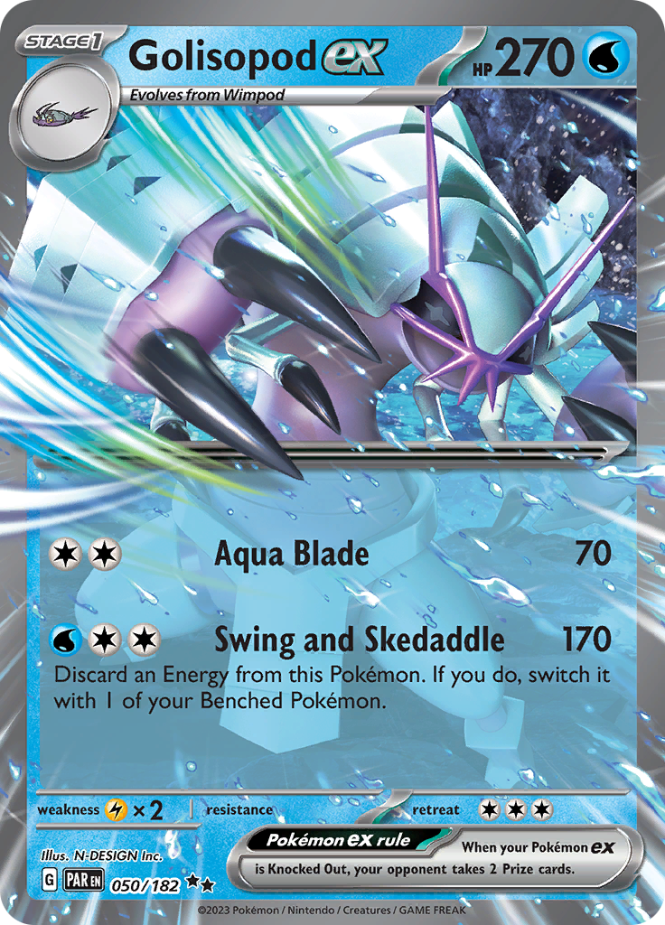 Golisopod ex (050/182) [Scarlet & Violet: Paradox Rift] | Galactic Gamez