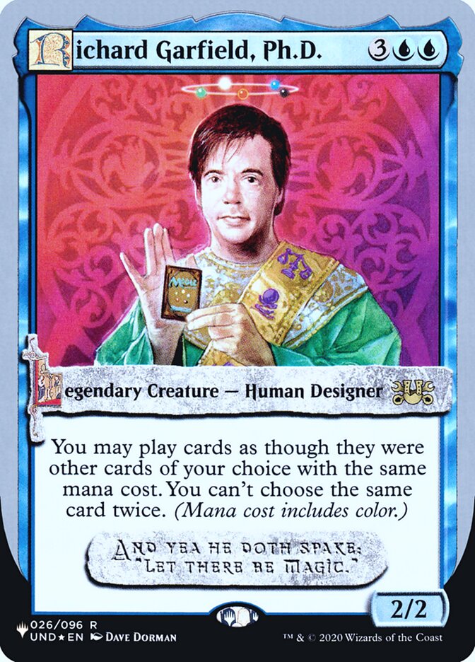 Richard Garfield, Ph.D. (Unfinity Foil Edition) [The List] | Galactic Gamez