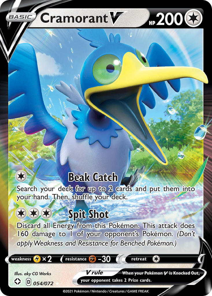 Cramorant V (054/072) [Sword & Shield: Shining Fates] | Galactic Gamez