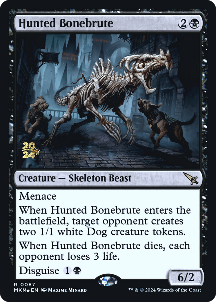 Hunted Bonebrute [Murders at Karlov Manor Prerelease Promos] | Galactic Gamez