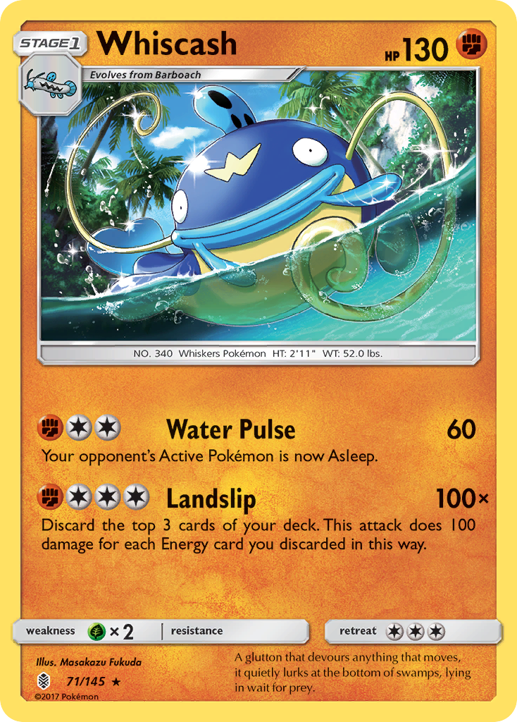 Whiscash (71/145) [Sun & Moon: Guardians Rising] | Galactic Gamez