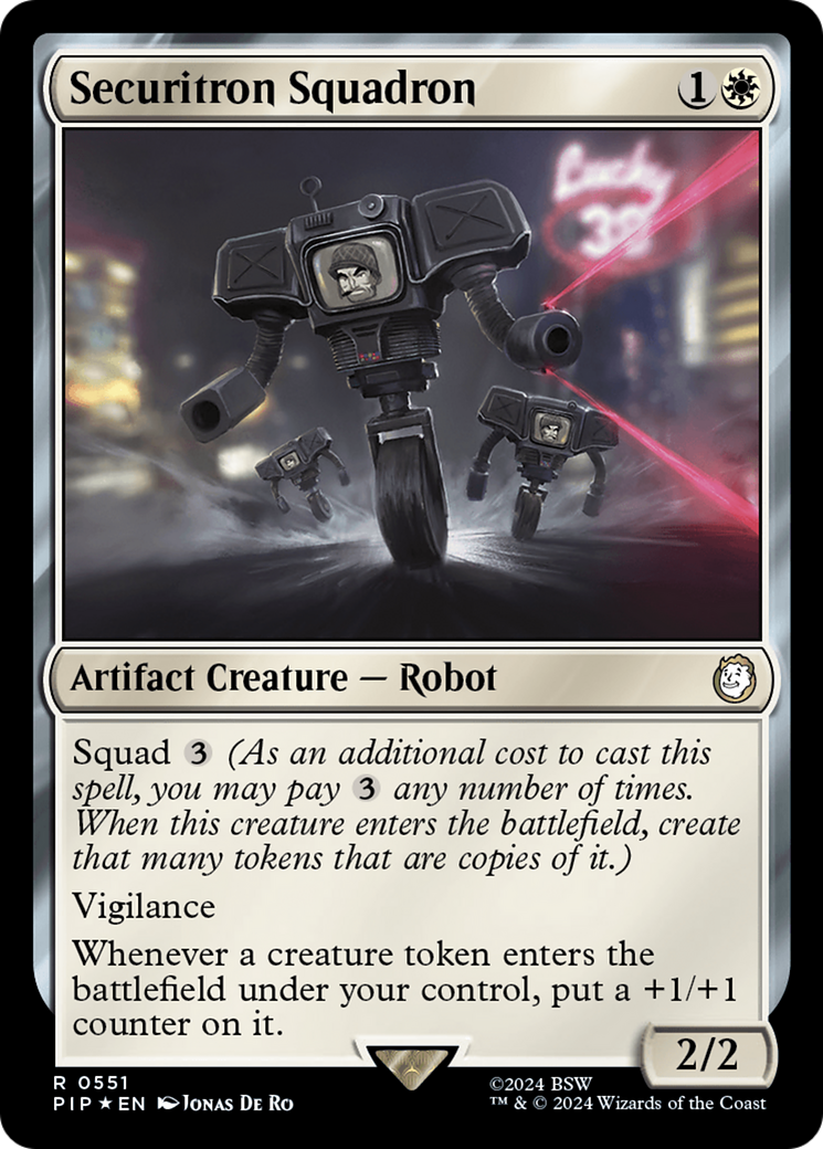 Securitron Squadron (Surge Foil) [Fallout] | Galactic Gamez